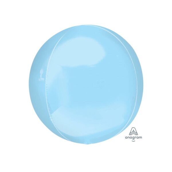 Globo Metálico Esfera Azul Pastel 17"