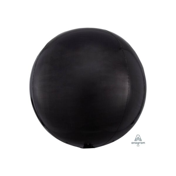 Globo Metálico Esfera Negra 17"