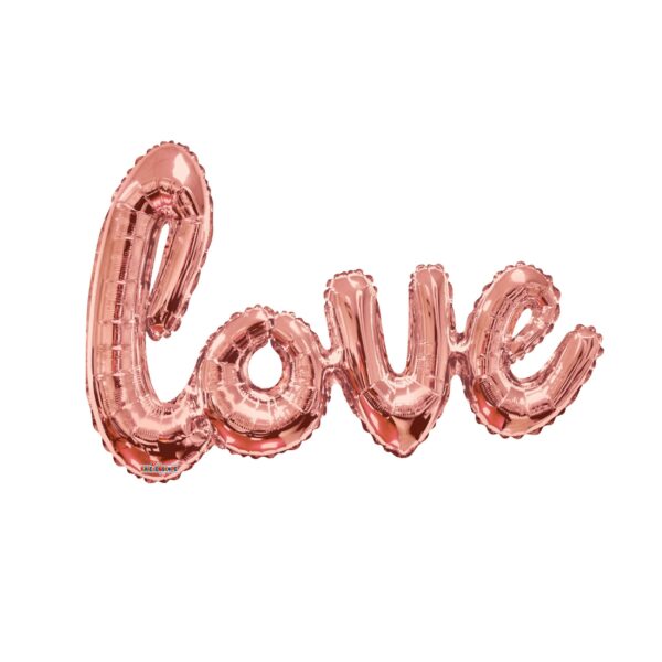 Globo LOVE Script Oro Rosa