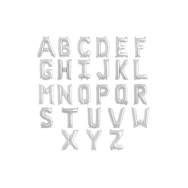 Globo Letra MINI Plata