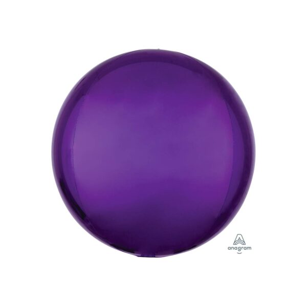 Globo Metálico Esfera Morado 17"