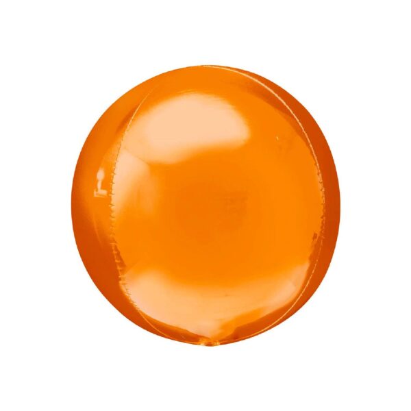 Globo Metálico Esfera Naranja 17"