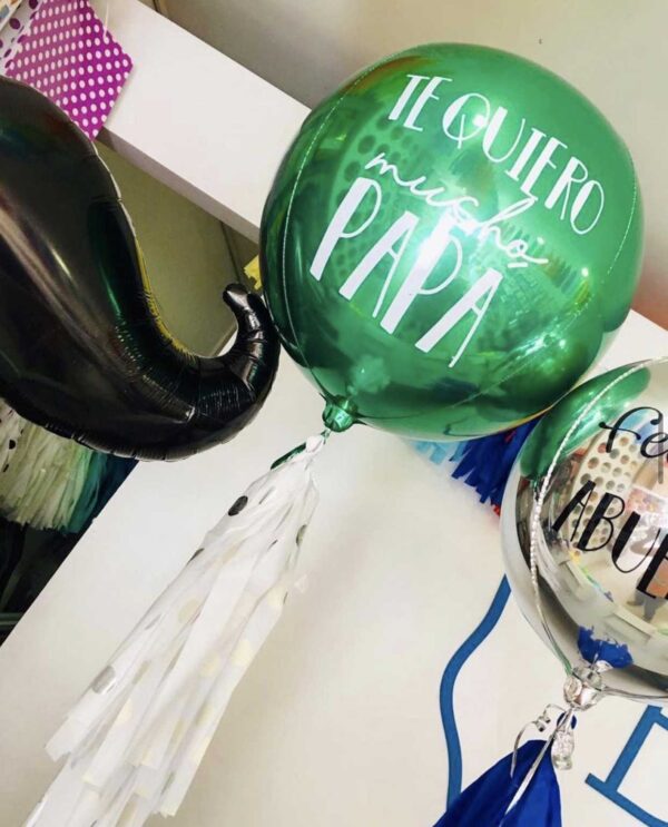 Globo Metálico Esfera Verde 17" - Imagen 2