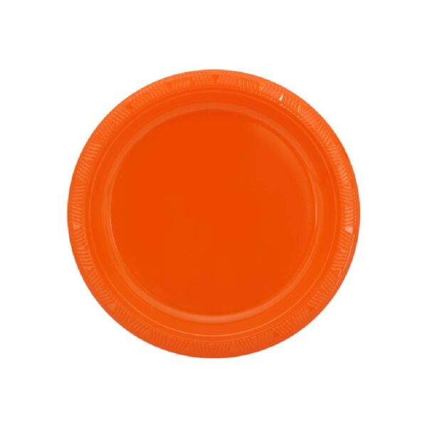 Plato Plástico Chico Naranja