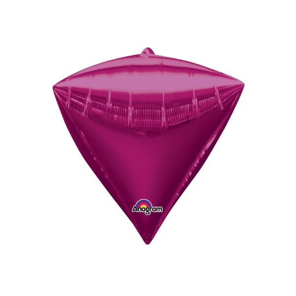 Globo Metálico Diamante Fucsia