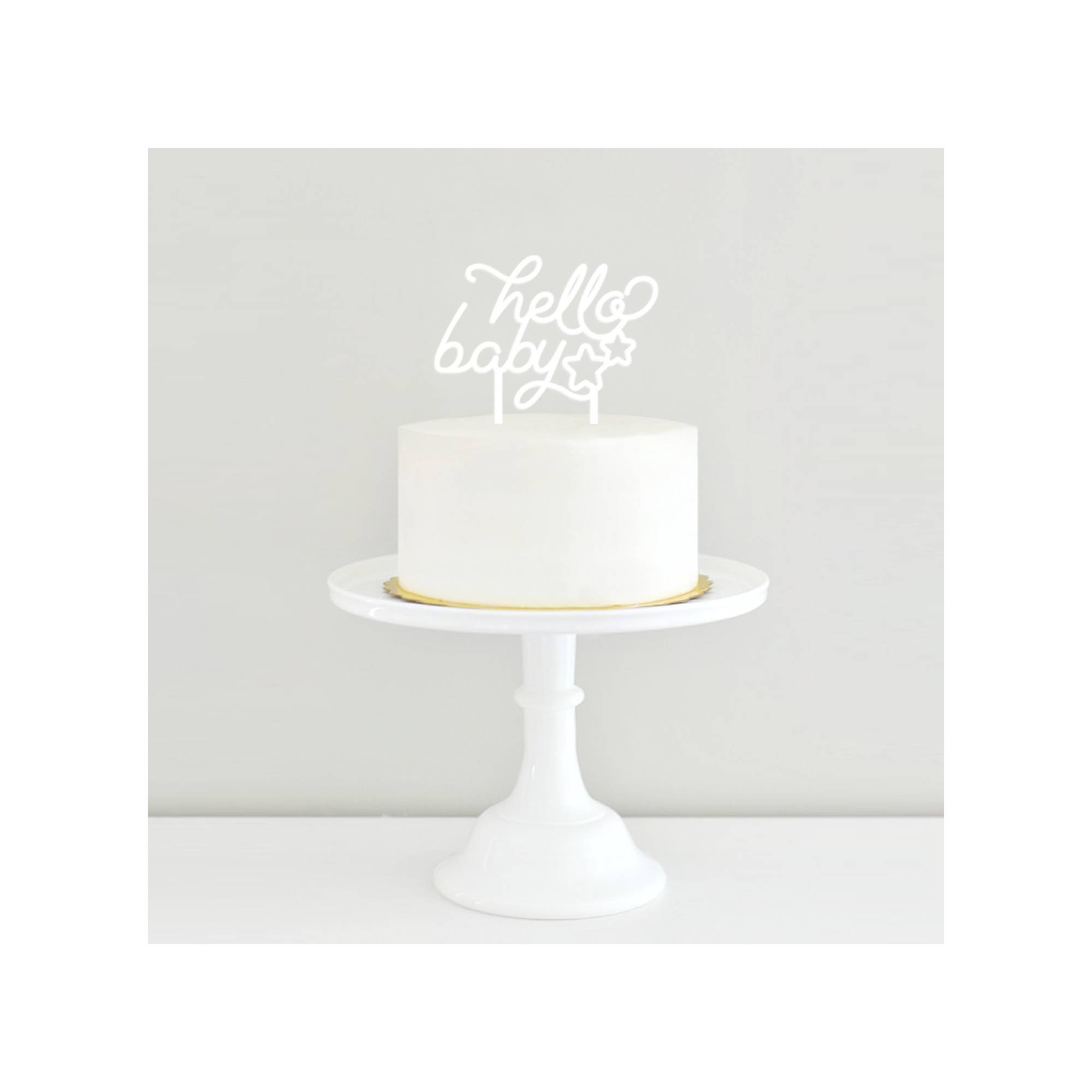 Cake Topper Hello Baby