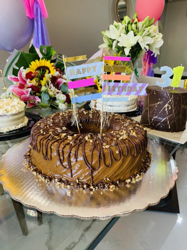 Cake Topper Happy Birthday Banderas - Imagen 2