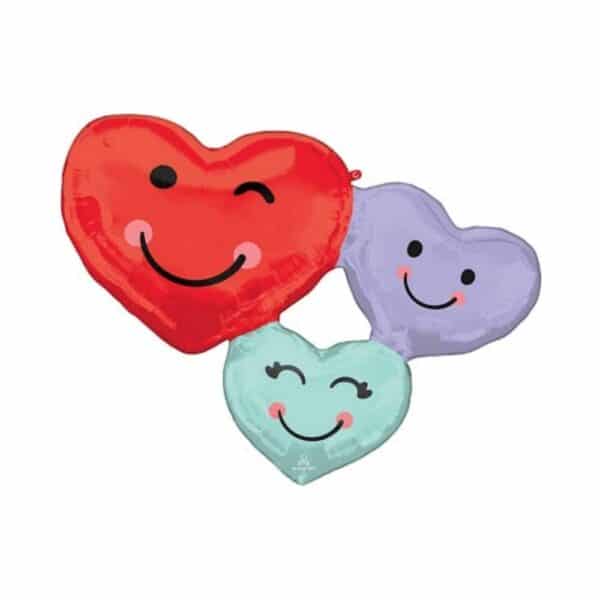 Globo Trio de Corazones